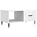 Tavolino da salotto Bianco 90 x 50 x 40 cm Legno ingegnerizzato - Foto miniatura 1