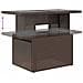Set Divani da Giardino 10 pz con Cuscini Marrone in Polyrattan - Foto miniatura 6