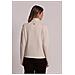 MAGLIA COLLO ALTO CON RICAMI FLOREALI - Colore: Panna - Taglia: M - Foto miniatura 4