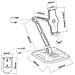 ICA-TBL 2801 - Supporto Estensibile per Tablet e i-Pad 4.7''-12.9'' da Scrivania e da Muro - Foto miniatura 8