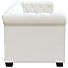 Divano Chesterfield a 2 Posti in Pelle Artificiale Bianco - Foto miniatura 5