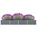 Fioriera Per Giardino In Acciaio Zincato 320x40x45 Cm Grigia - Foto miniatura 2