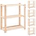 Scaffali A 3 Livelli 5 Pz 80x38x90 Cm Massello Pino Fsc 150 Kg - Foto miniatura 1