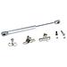 1274525 Set Di 10 Kit Braccetto Molla A Gas Forza 11kg Corsa 80mm Per Sollevare A Ribalta Le Ante Dei Mobili, Verniciato Alluminio, (10un)  - Foto miniatura 1