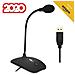 Talk Microfono Usb Da Tavolo Per Pc E Mac - Da Scrivania Compatibile Con Tutti I Computer - Microfono Desktop Professionale - Audio Ad Alta Definizione - Nero - Foto miniatura 5