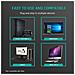 Talk Microfono Usb Da Tavolo Per Pc E Mac - Da Scrivania Compatibile Con Tutti I Computer - Microfono Desktop Professionale - Audio Ad Alta Definizione - Nero - Foto miniatura 4