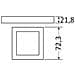 Plafoniera A Led Aruba Quadrata 12/24v 3w Bianca 3000k #os1344411 - Foto miniatura 2
