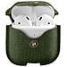 Custodia Per Airpods In Tessuto Twill Con Clip Girevole, Verde - Foto miniatura 1