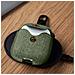 Custodia Per Airpods In Tessuto Twill Con Clip Girevole, Verde - Foto miniatura 4