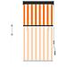 Tenda A Rullo Per Esterni 80x250 Cm Bianca E Arancione - Foto miniatura 3
