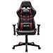 Sedia da Gaming Nera e Rosso Vino in Similpelle - Foto miniatura 6