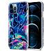 Custodia Compatibile Con Apple Iphone 12 Pro Max In Marmo Rosa Blu No. 17 - Coperchio Protettivo In Silicone Tpu Con Motivo A Mosaico - Foto miniatura 1