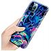 Custodia Compatibile Con Apple Iphone 12 Pro Max In Marmo Rosa Blu No. 17 - Coperchio Protettivo In Silicone Tpu Con Motivo A Mosaico - Foto miniatura 5