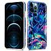 Custodia Compatibile Con Apple Iphone 12 Pro Max In Marmo Rosa Blu No. 17 - Coperchio Protettivo In Silicone Tpu Con Motivo A Mosaico - Foto miniatura 6