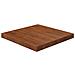 Piano Tavolo Quadrato Marrone Scuro 50x50x4cm Rovere Trattato - Foto miniatura 1
