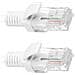 Cavo Di Rete Ethernet Utp Cat. 5e Bianco 3m - Foto miniatura 5