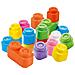 Sacca 40 Set Costruzioni Prima Infanzia, Mattoncini Morbidi Clemmy Impilabili 100% Lavabili 6-36 Mesi - Foto miniatura 2