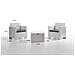 Set Salotto Da Esterno Apis, Salottino Outdoor, Set Da Balcone O Giardino, Composizione Soggiorno Per Esterni, Made In Italy, Bianco - Foto miniatura 3