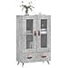 Credenza Grigio Cemento 69,5x31x115 Cm In Legno Multistrato - Foto miniatura 3