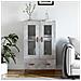 Credenza Grigio Cemento 69,5x31x115 Cm In Legno Multistrato - Foto miniatura 1