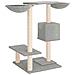 Albero Per Gatti Con Tiragraffi Grigio Chiaro 82 Cm - Foto miniatura 4