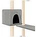 Albero Per Gatti Con Tiragraffi Grigio Chiaro 82 Cm - Foto miniatura 5
