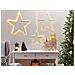 Set Di 3 Decorazioni Da Appendere Stella Kunnari Metallo 50/40/30 Cm Argento - Foto miniatura 1