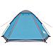 Tenda Da Campeggio A Cupola Per 2 Persone Blu Impermeabile - Foto miniatura 5