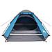 Tenda Da Campeggio A Cupola Per 2 Persone Blu Impermeabile - Foto miniatura 10
