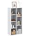 Libreria Bianca 50x25x105 Cm In Legno Multistrato - Foto miniatura 1