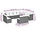 Set Divani Da Giardino 12 Pz Con Cuscini Beige In Polyrattan - Foto miniatura 3