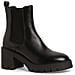 Black Casual Closed Booties Stivaletti Pelle Scarpe Donna Nero Eu 37, 1-25469-41 003 - Foto miniatura 1