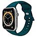 Apple Watch Cinturino In Morbido Silicone Compatibile Con Apple Watch 42/44/45 Mm Verde - Foto miniatura 1