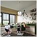 Lampada A Sospensione Football A 30 Sl. 1424 - Moderno Lampade A Sospensione Bianco Nero 82x30x30 Cm - Foto miniatura 4
