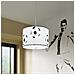 Lampada A Sospensione Football A 30 Sl. 1424 - Moderno Lampade A Sospensione Bianco Nero 82x30x30 Cm - Foto miniatura 6