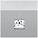 Lampada A Sospensione Football A 30 Sl. 1424 - Moderno Lampade A Sospensione Bianco Nero 82x30x30 Cm - Foto miniatura 7