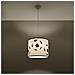 Lampada A Sospensione Football A 30 Sl. 1424 - Moderno Lampade A Sospensione Bianco Nero 82x30x30 Cm - Foto miniatura 8