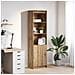 Credenza Rovere Artigianale 50x35x180 cm in Legno Multistrato - Foto miniatura 1