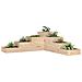 Fioriera Giardino 4 Ripiani 106x104,5x36cm Legno Massello Pino - Foto miniatura 1