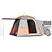 Tenda da Campeggio 4 Persone Grigio e Arancione Impermeabile - Foto miniatura 1