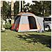 Tenda da Campeggio 4 Persone Grigio e Arancione Impermeabile - Foto miniatura 2