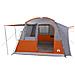 Tenda da Campeggio 4 Persone Grigio e Arancione Impermeabile - Foto miniatura 3