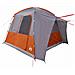 Tenda da Campeggio 4 Persone Grigio e Arancione Impermeabile - Foto miniatura 4