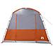 Tenda da Campeggio 4 Persone Grigio e Arancione Impermeabile - Foto miniatura 7