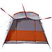 Tenda da Campeggio 4 Persone Grigio e Arancione Impermeabile - Foto miniatura 8