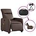 Poltrona Massaggiante Elettrica Marrone in Similpelle - Foto miniatura 6