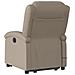 Poltrona Alzapersone Massaggi Reclinabile Cappuccino Similpelle - Foto miniatura 5