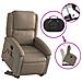 Poltrona Alzapersone Massaggi Reclinabile Cappuccino Similpelle - Foto miniatura 6