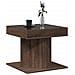 Tavolino Salotto con LED Rovere Marrone 50x50x45 cm Multistrato - Foto miniatura 5