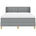 Letto a molle con materasso crema 90x200 cm Grigio chiaro - Foto miniatura 8